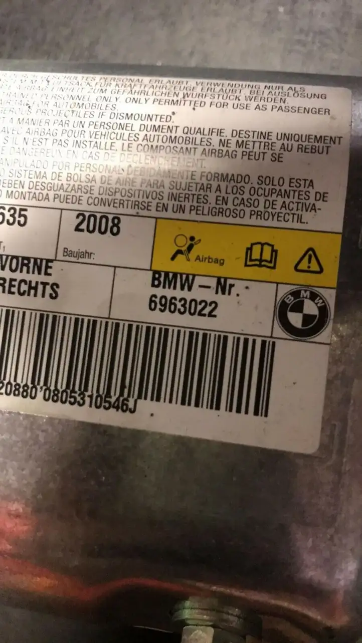 BMW 5 E60 E61 (2004 - 2010) 6963022 Подушка безопасности двери — фото 4