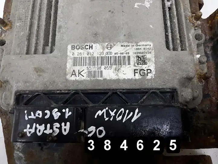 Opel Astra H (2004 - 2009) 1900cdti110kw551980550281012123 Блок управления двигателем (ЭБУ) — фото 4