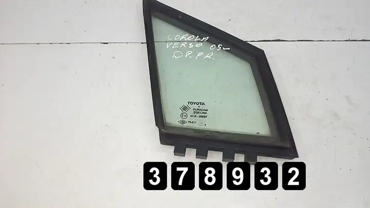 Toyota Corolla Verso AR10 (2004 - 2009) 43r-00097 Заднее боковое стекло — фото 1