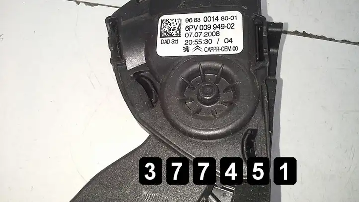 Peugeot 207 (2006 - 2009) 1600hdi 9683001480 Педаль акселератора — фото 6