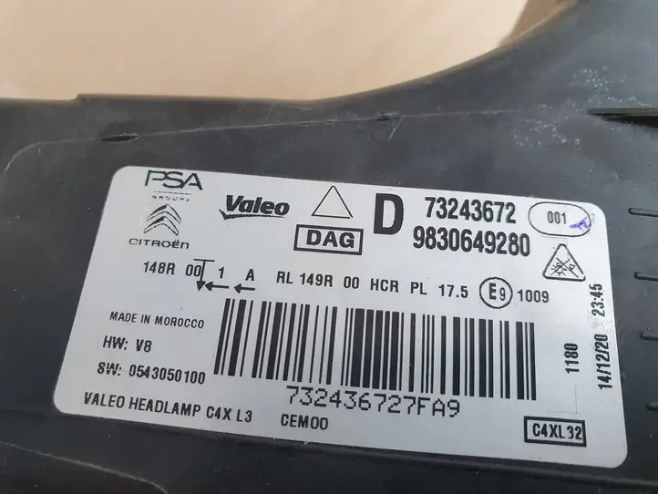 Citroen C4 Aircross (2012 - 2017) 9830649280 Передняя фара — фото 17