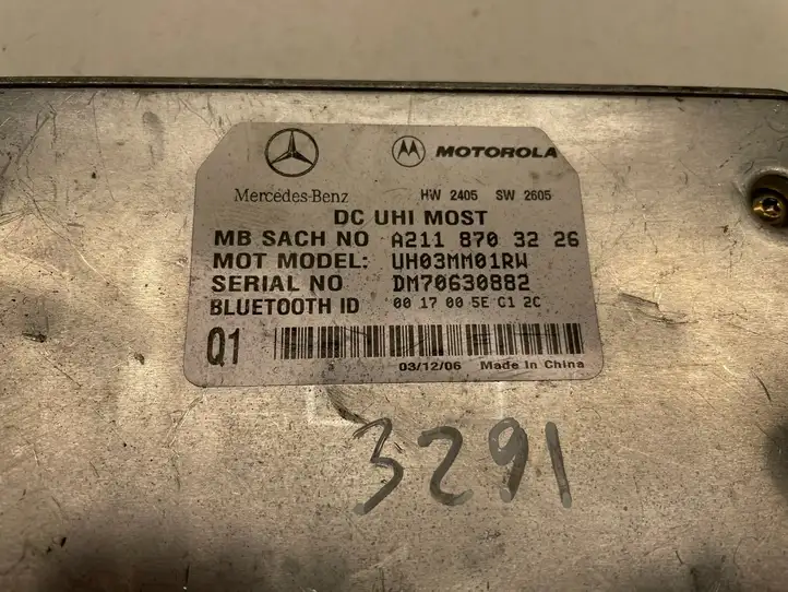 Mercedes-Benz E W211 (2002 - 2009) 2118703226 Bluetooth модуль — фото 3