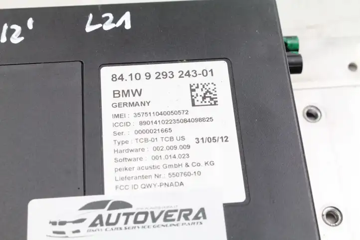 BMW X3 F25 (2010 - 2017) 9293243 Bluetooth модуль — фото 2