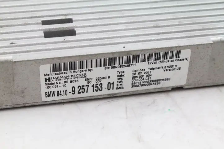 BMW X3 F25 (2010 - 2017) 84109257 Bluetooth модуль — фото 2