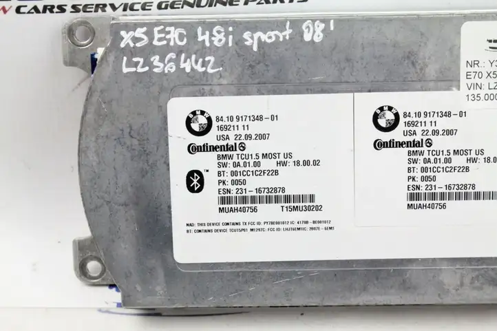 BMW X5 E70 (2006 - 2013) 9171348 Bluetooth модуль — фото 2
