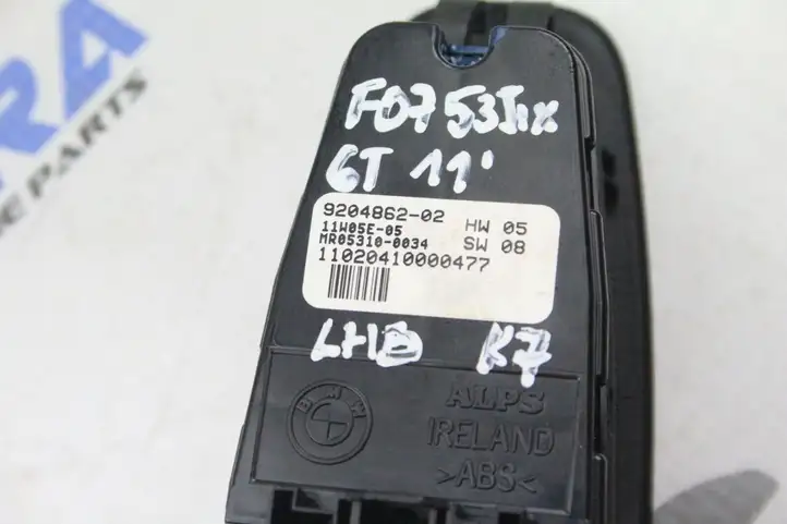 BMW 5 GT F07 (2010 - 2017) 9204862 Кнопка стеклоподъемников — фото 2