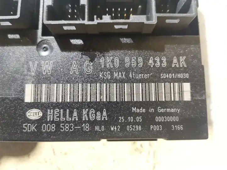 Skoda Octavia Mk2 (1Z) (2004 - 2013) 1K0959433AK Модуль комфорта — фото 2