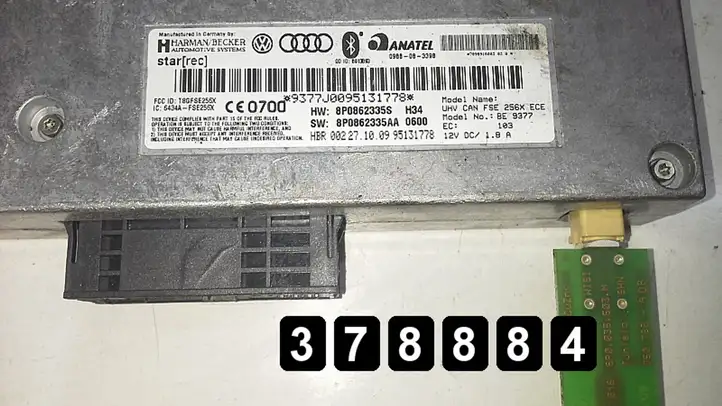Seat Exeo (3R) (2008 - 2013) european8p0862335s0988083398 Блок управления двигателем (ЭБУ) — фото 5