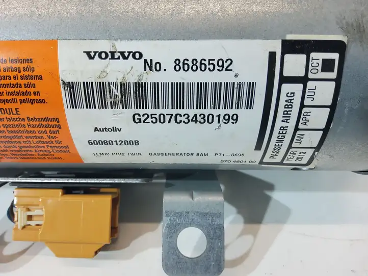Volvo XC90 (2006 - 2014) 8686592 Подушка безопасности пассажира — фото 4
