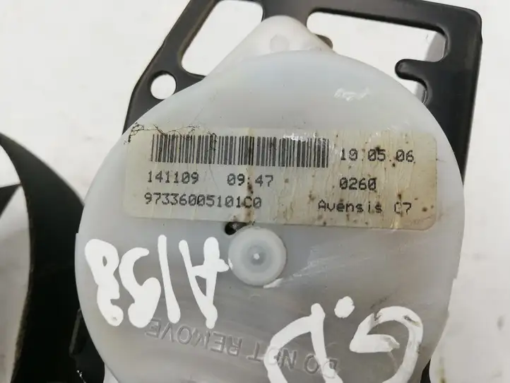 Toyota Avensis T250 (2006 - 2009) 141109 Задний ремень безопасности — фото 3