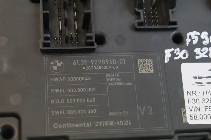 BMW 3 F30 F35 F31 (2012 - 2018) 9329704 Модуль комфорта — фото 2
