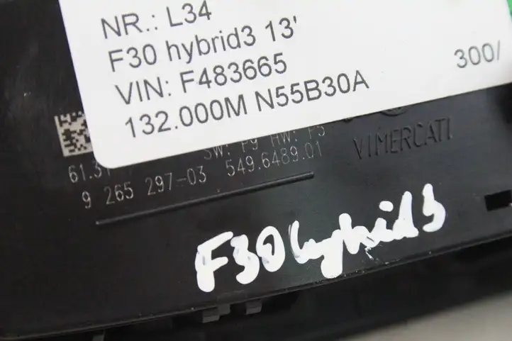 BMW 3 F30 F35 F31 (2012 - 2018) 9265297 Включатель фонарей — фото 2