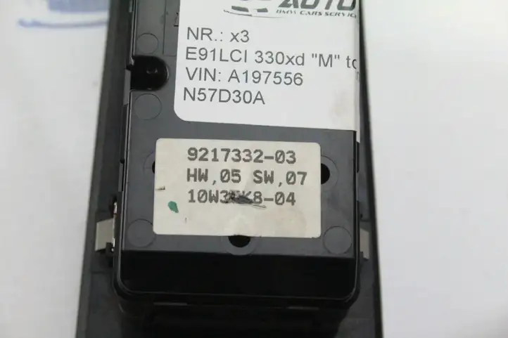 BMW 3 E90 E91 (2005 - 2012) 9217332 Кнопка стеклоподъемников — фото 2