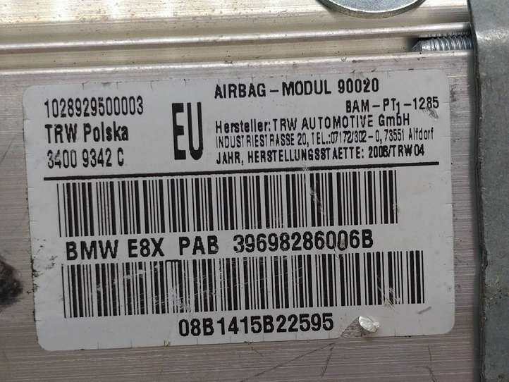 BMW 1 E81 E87 (2004 - 2011)  39698286006B Подушка безопастности пассажира