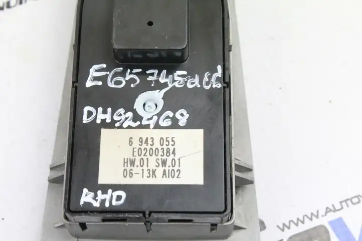 BMW 7 E65 E66 (2001 - 2008) 6943055 Кнопка стеклоподъемников — фото 2