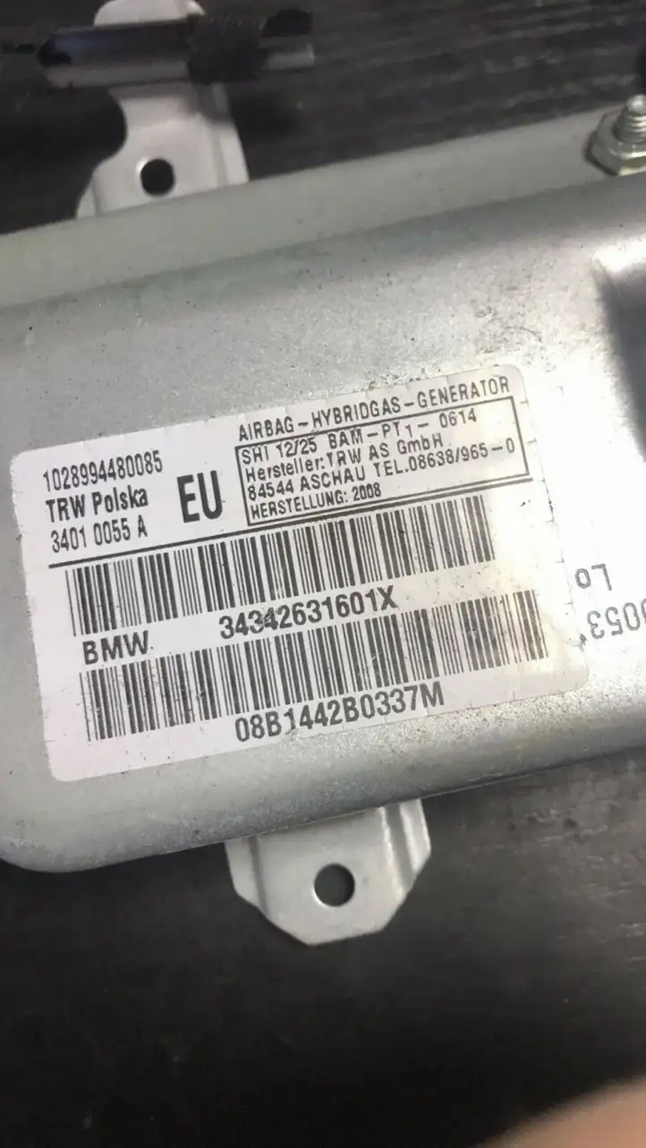 BMW X3 E83 (2003 - 2010) 34342631601X Подушка безопасности двери — фото 3