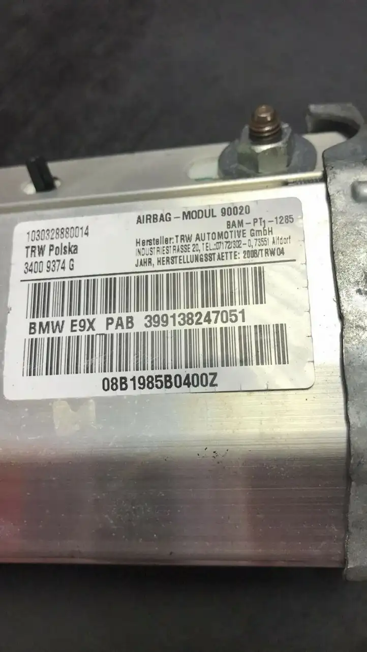 BMW 3 E90 E91 (2005 - 2012) 399138247051 Подушка безопасности пассажира — фото 5