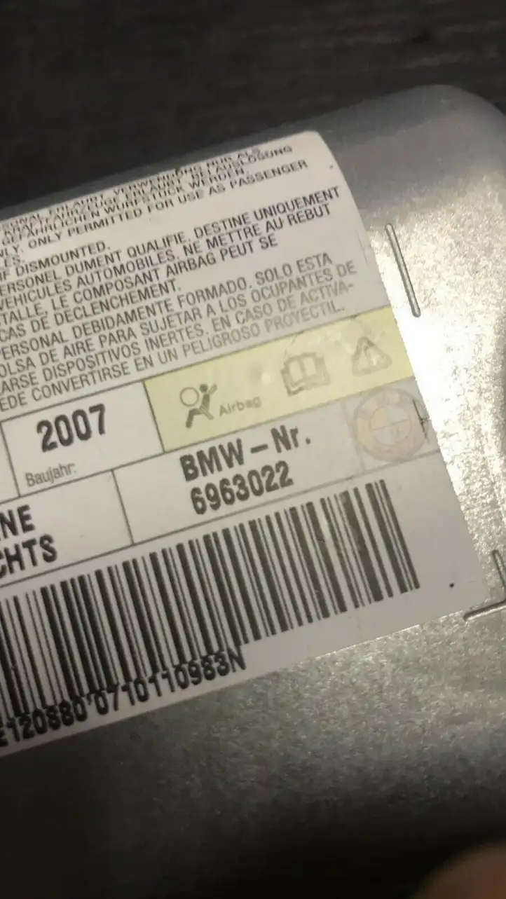 BMW 5 E60 E61 (2004 - 2010) 6963022 Подушка безопасности двери — фото 4