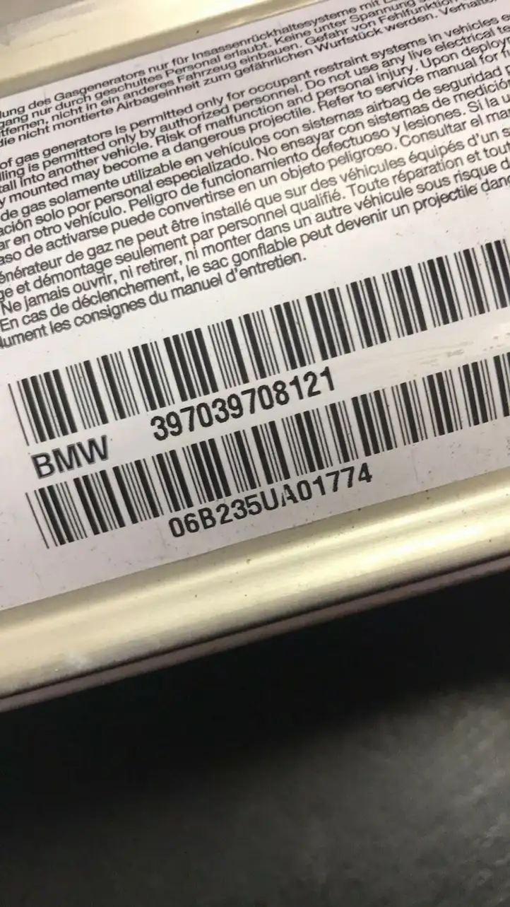 BMW 5 E60 E61 (2004 - 2010) 397039708121 Подушка безопасности пассажира — фото 5