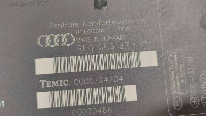 Audi A4 (2000 - 2006)  8E0959433AJ Mодуль kомфортa