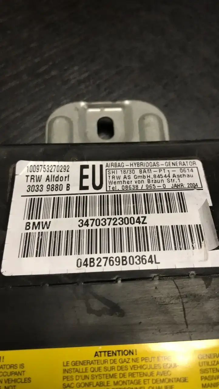 BMW 3 E46 (1998 - 2005) 34703723004Z Подушка безопасности двери — фото 4