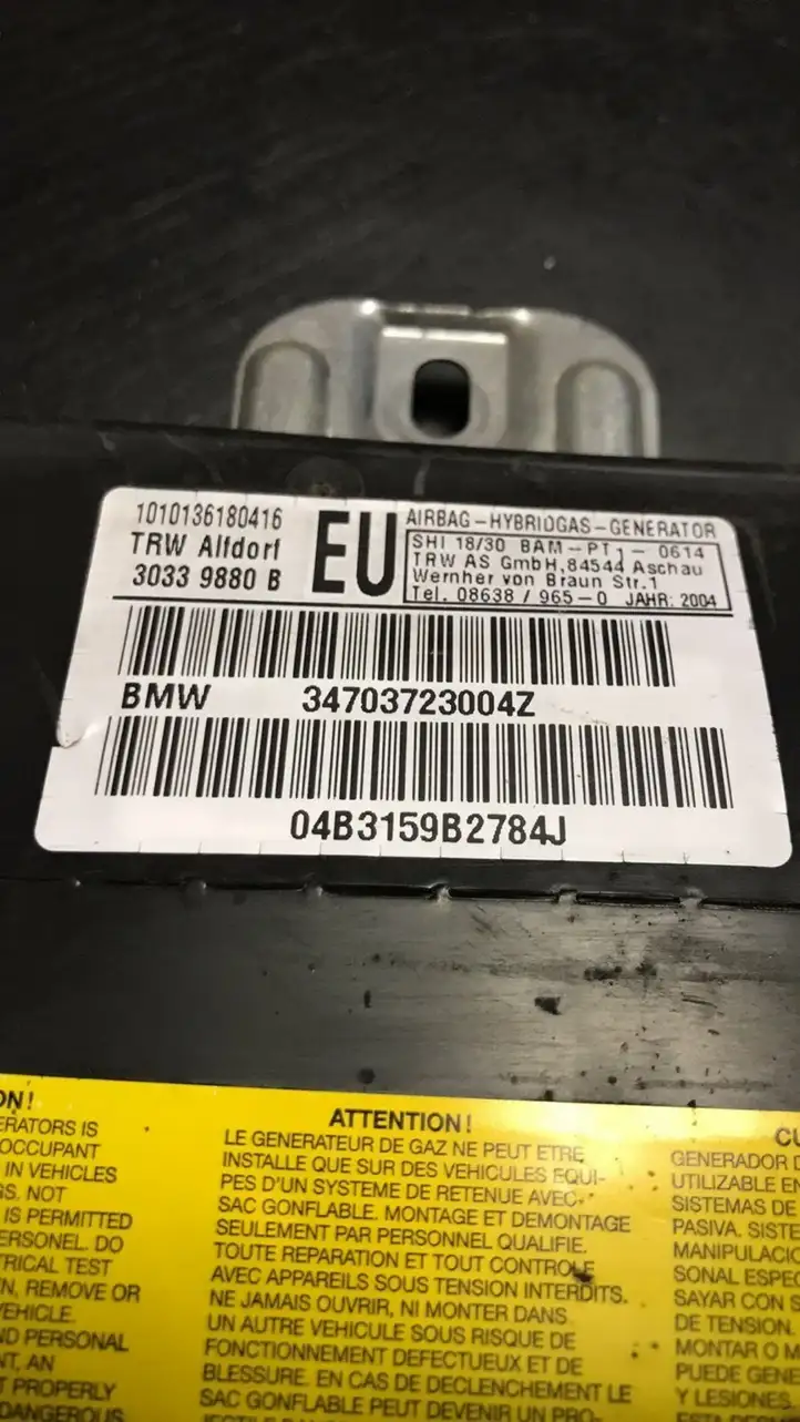 BMW 3 E46 (1998 - 2005) 34703723004Z Подушка безопасности двери — фото 4