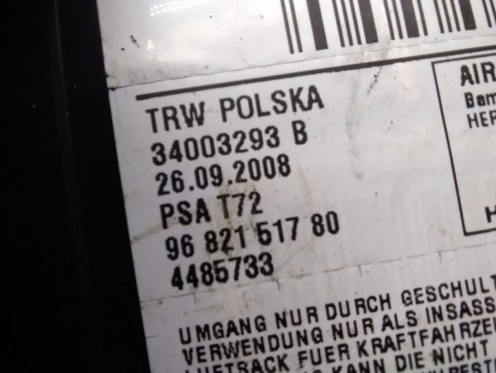 Peugeot 308 (2007 - 2013)  9682151780 Подушка безопастности сиденья