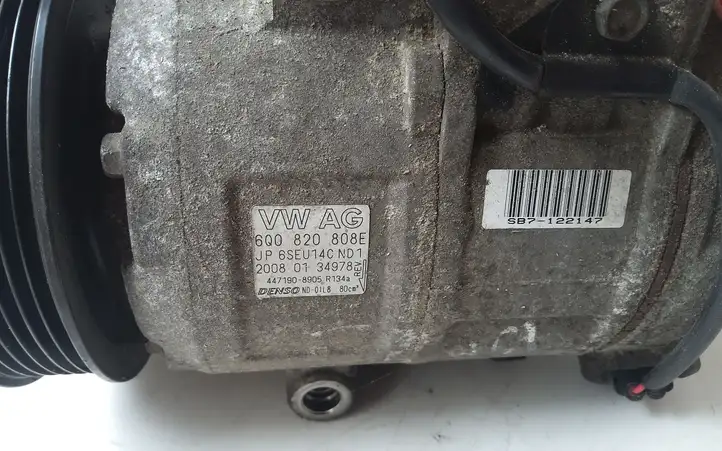 Skoda Fabia Mk2 (5J) (2007 - 2014) 6Q0820808E Компрессор (насос) кондиционера воздуха — фото 4