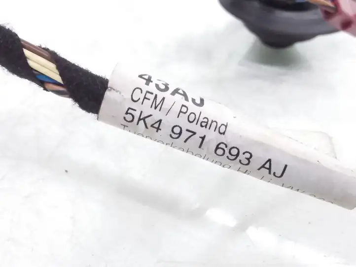 Volkswagen Golf VI (2009 - 2013) 5K4971693AJ Проводка задней двери — фото 3