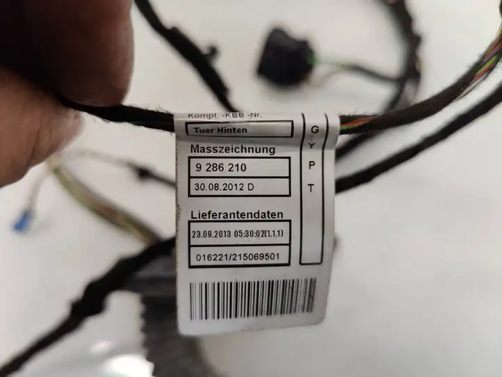 BMW 3 F30 F35 F31 (2012 - 2018) 9286210 Проводка задней двери — фото 5
