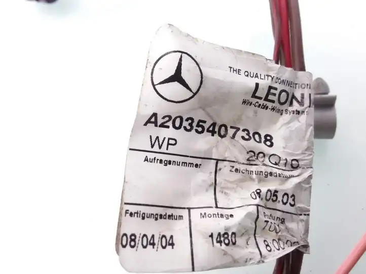 Mercedes-Benz C W203 (2000 - 2007) A2035407308 Проводка задней двери — фото 2