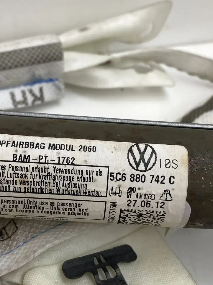 Volkswagen Jetta VI (2011 - 2018) 5C6880742C Боковая подушка безопасности шторка — фото 3