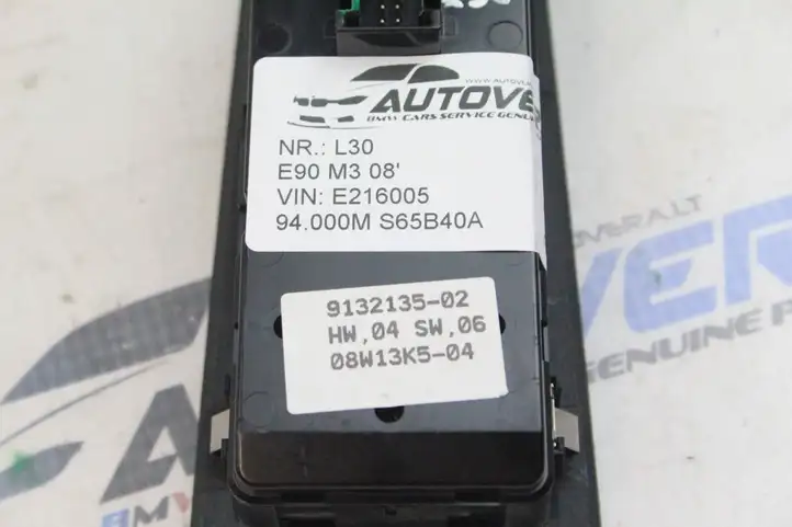 BMW 3 E90 E91 (2005 - 2012) 9132135 Кнопка стеклоподъемников — фото 2