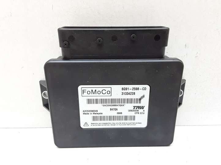 Volvo V70 (2007 - 2013)  6G912598CD Модуль управления ручным тормозом