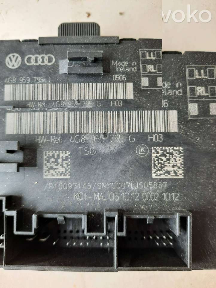 Audi A6 (2011 - 2014)  4G8959795G Блок управления дверью