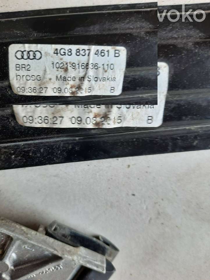Audi A7 (2010 - 2014)  4G8837461B  Механизм для электрического подъема окон задней двери (без двигателя)