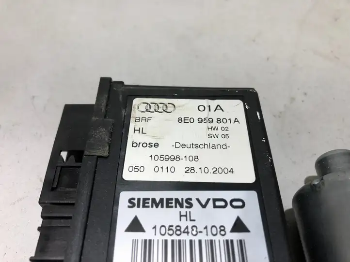 Audi A4 S4 B7 8E 8H (2004 - 2009) 8E0959801A Стеклоподъемник задней двери — фото 2