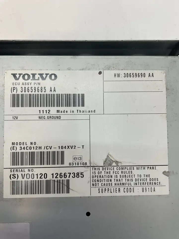 Volvo S60 (2010 - 2013) 30659690AA Прочие блоки управления — фото 2