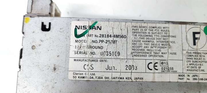 Nissan X-Trail T30 (2001 - 2007)  281844M560 CD/DVD чейнджер