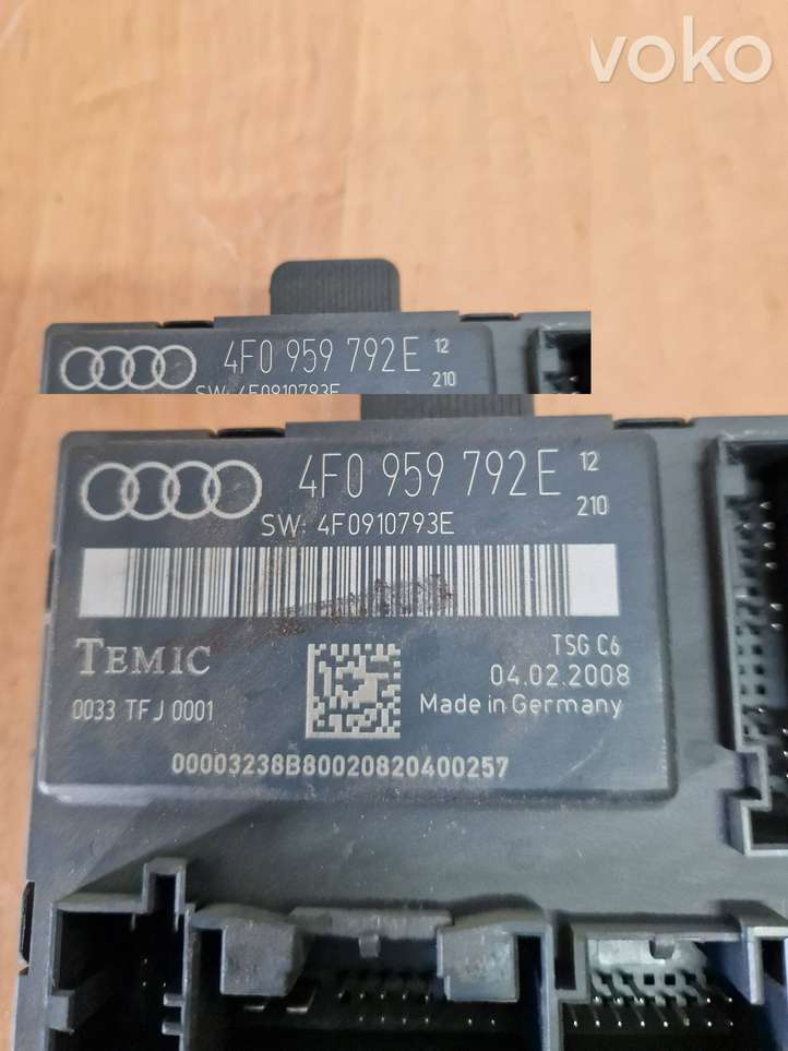 Audi A6 (2004 - 2008)  4F0959792E Блок управления дверью
