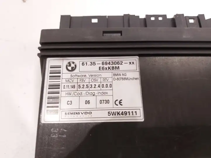 BMW 5 E60 E61 (2004 - 2010) 5WK49111 Модуль комфорта — фото 4