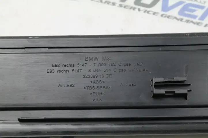 BMW M3 E92 (2007 - 2013) 7900752 Внутренняя обшивка порога (комплект) — фото 7