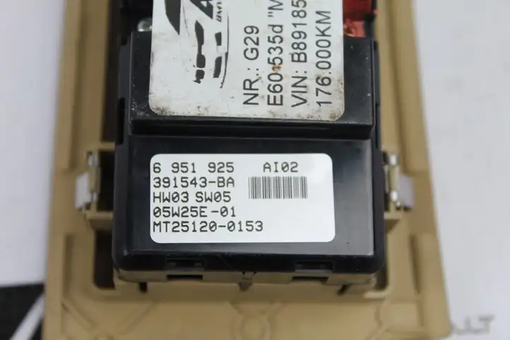 BMW 5 E60 E61 (2004 - 2010) 6951925 Кнопка стеклоподъемников — фото 2