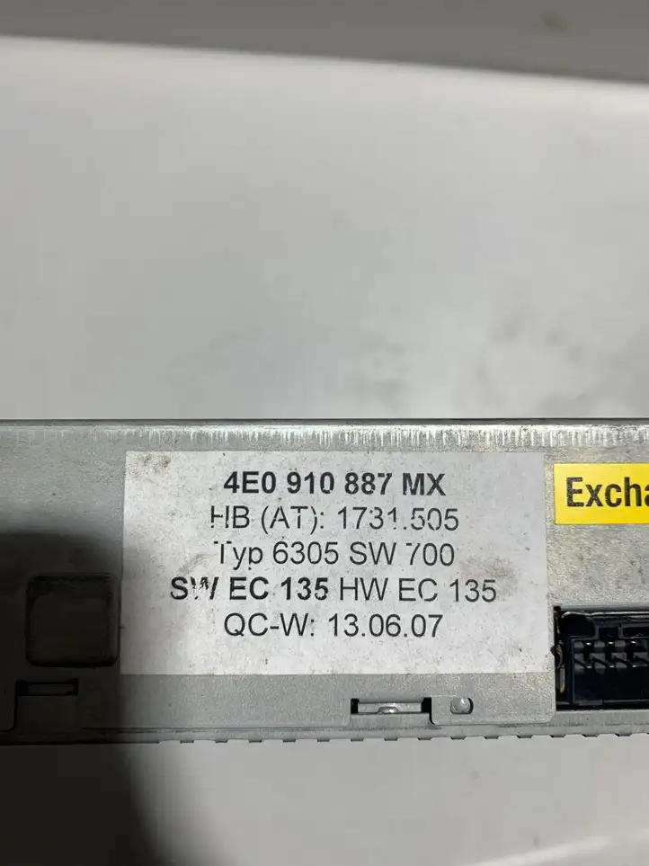 Audi A6 S6 C6 4F (2004 - 2008) 4E0910887MX Навигационный привод CD/DVD — фото 2