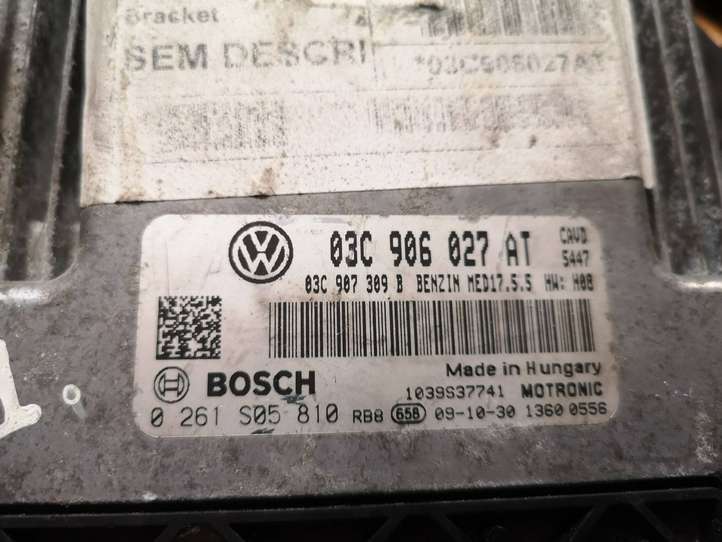 Volkswagen Golf VI (2009 - 2013)  03C906027AT Блок управления двигателя