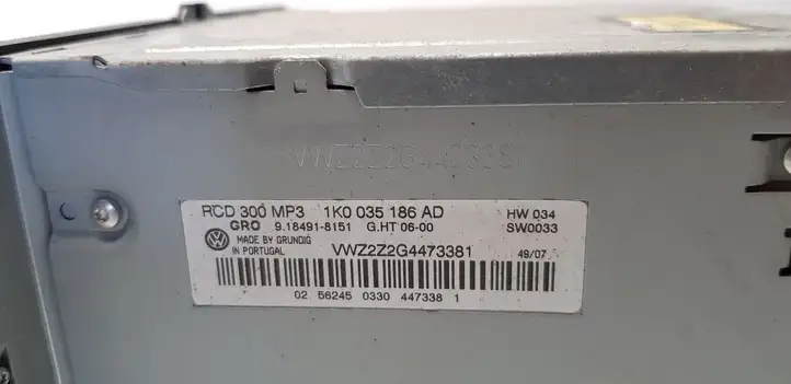 Volkswagen PASSAT B6 (2005 - 2010) 1K0035186AD Магнитола / мультимедийная система — фото 6