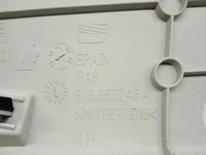 Seat Ibiza IV (6J,6P) (2008 - 2017) 6J8867246 Верхняя обшивка стойки D — фото 2