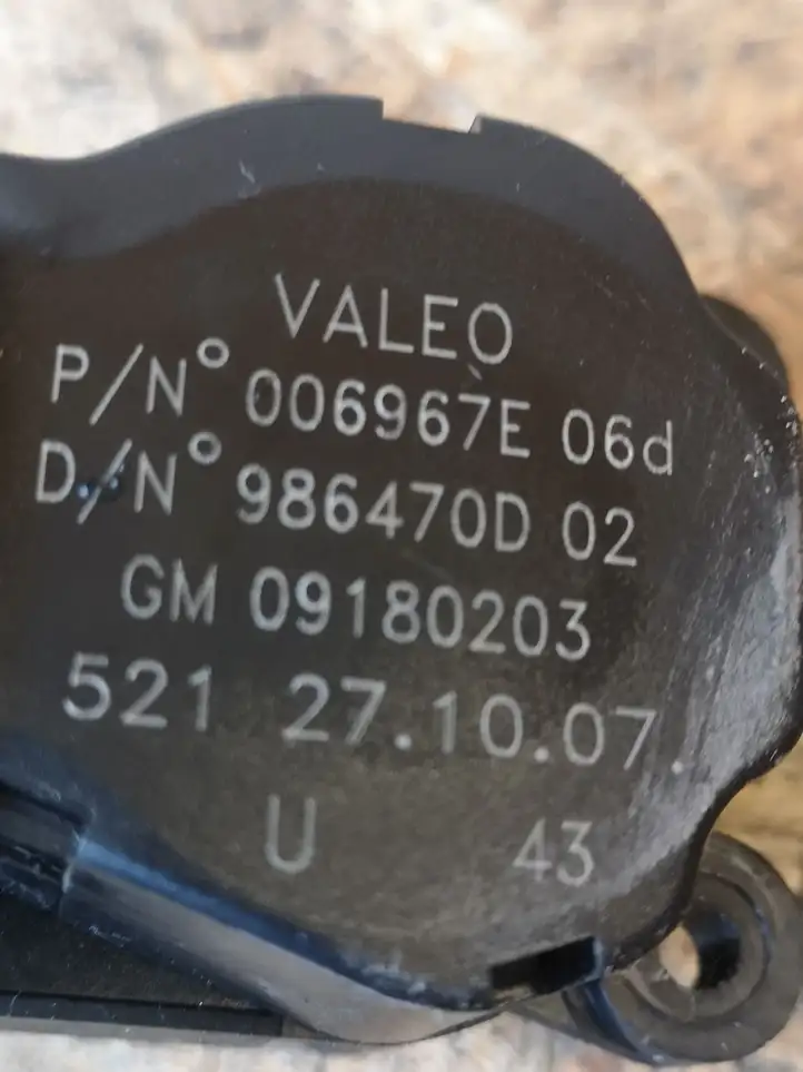 Saab 9-3 Ver2 (2003 - 2007) 09180203 Двигатель задвижки потока воздуха — фото 2