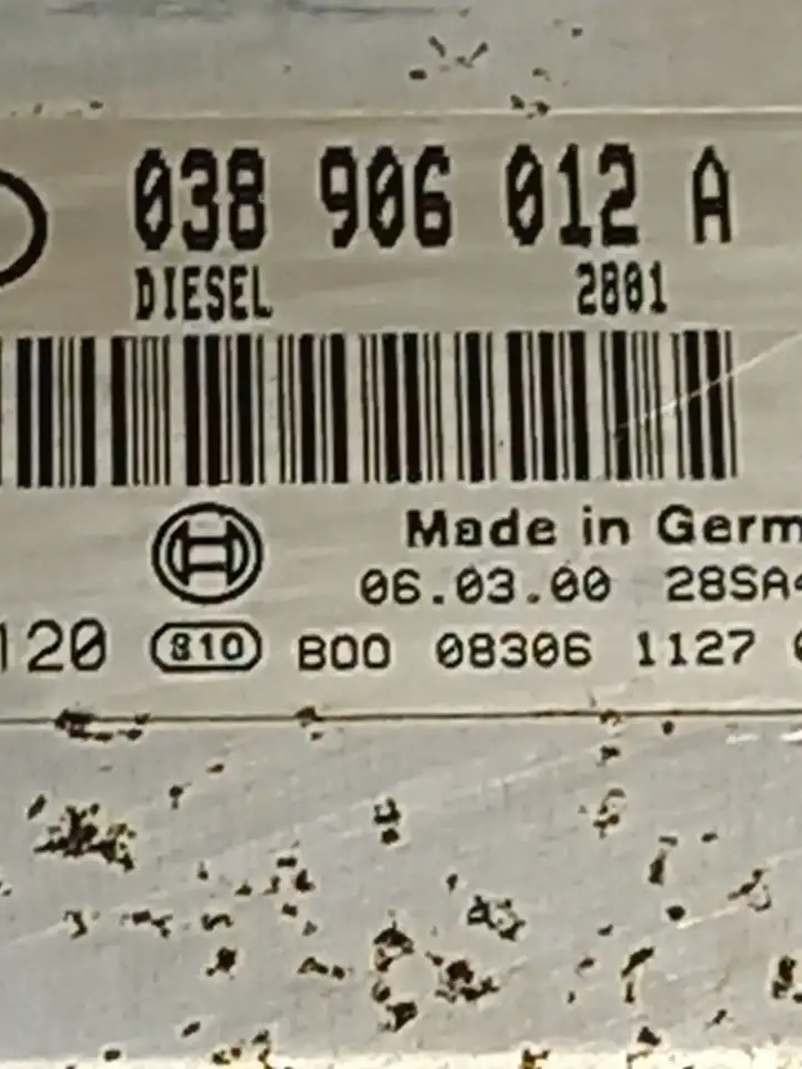 Audi A3/S3 8L (2000 - 2003) 038906012A Блок управления двигателем (ЭБУ) — фото 4