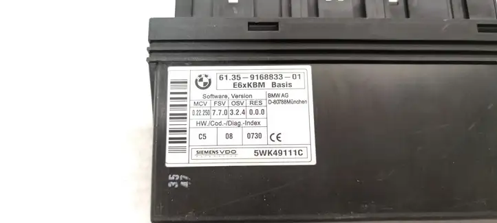 BMW 5 E60 E61 (2004 - 2010) 6135916883301 Модуль комфорта — фото 3
